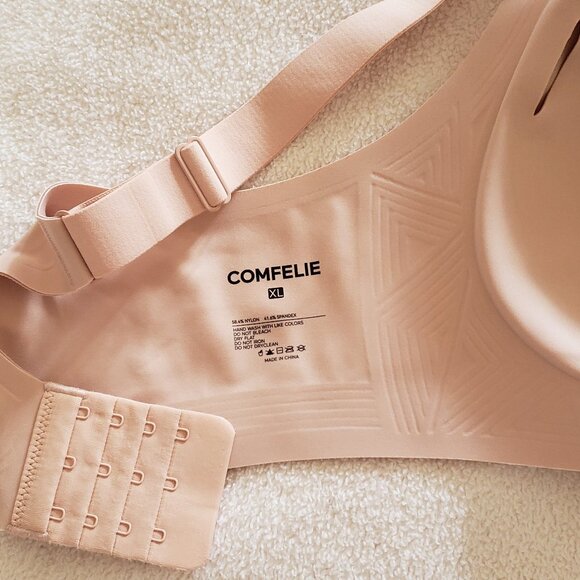 Comfelie Zero Gravity Wireless Bra XL Oyster Pink - Picture 7 of 8
